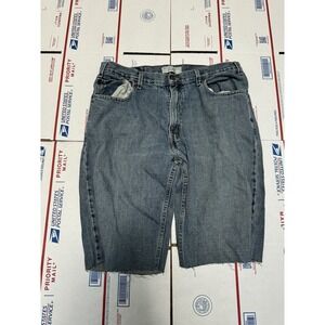 Levi Strauss Straight Fit Blue Shorts Cotton Size 36 34